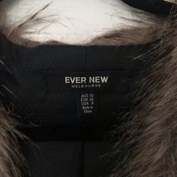 FALL VIBES 🍁🍁 Ever New fur vest size 6 - Picture 2 of 2